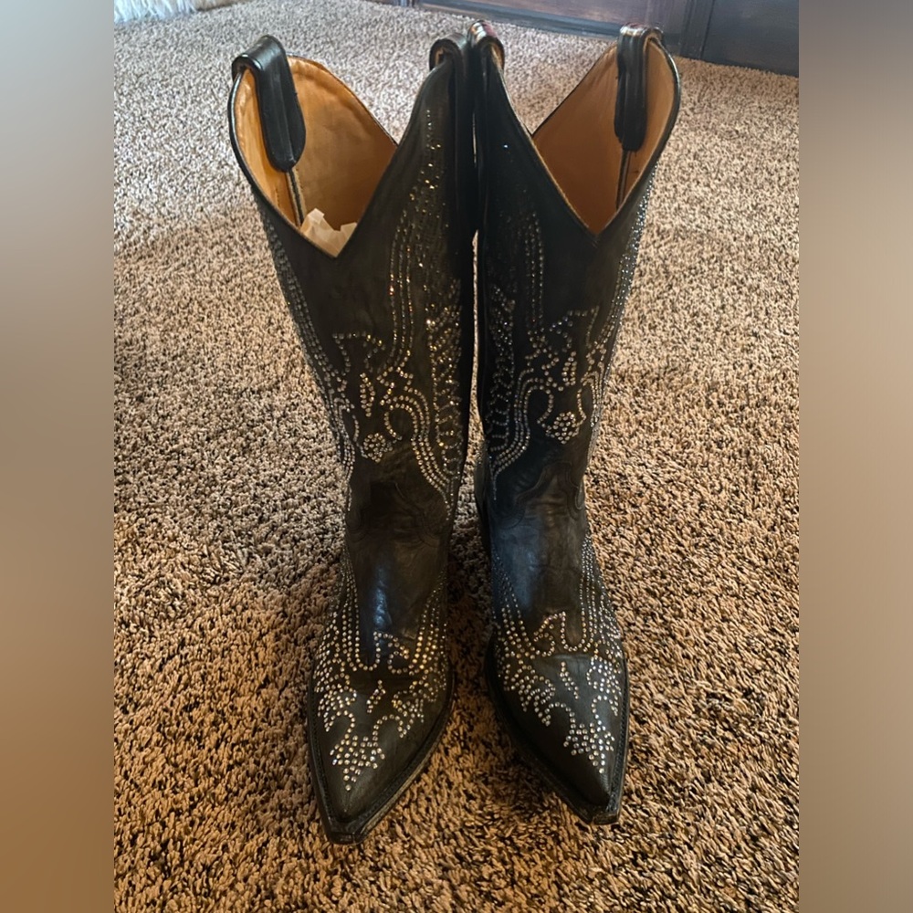 Old gringo swaroski eagle western boots.